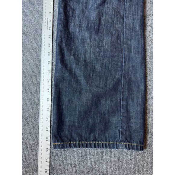 Levi's Jeans Mens 36x33* Blue 569 Loose Straight American Dark‎ Wash Denim - Picture 9 of 12